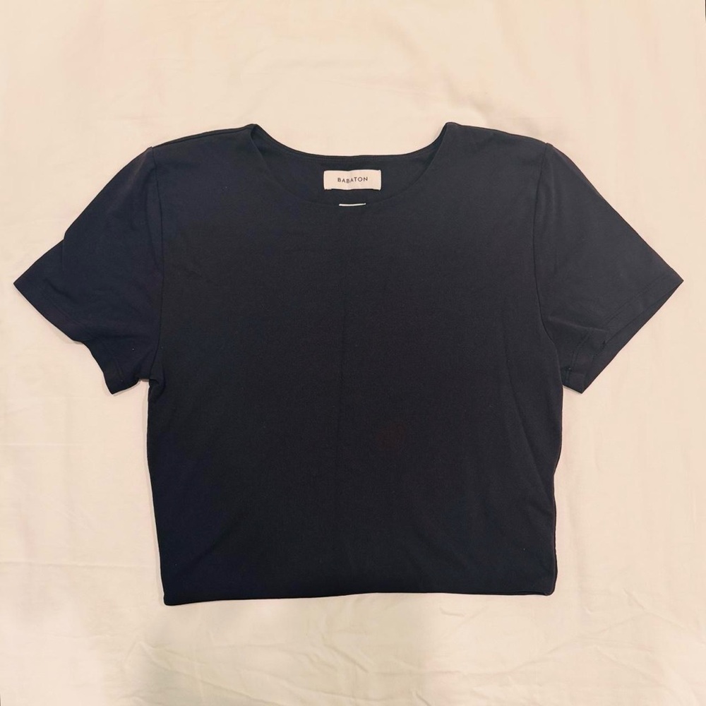 ARITZIA BABATON original contour crew cropped tee